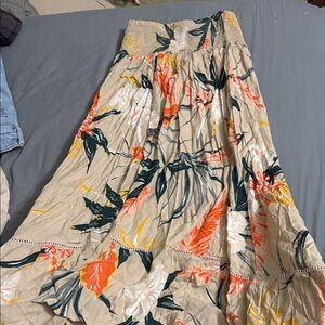 Floral Print Maxi Skirt